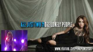 Two More Lonely People (Instrumental/Karaoke)-Miley Cyrus OFFICIAL