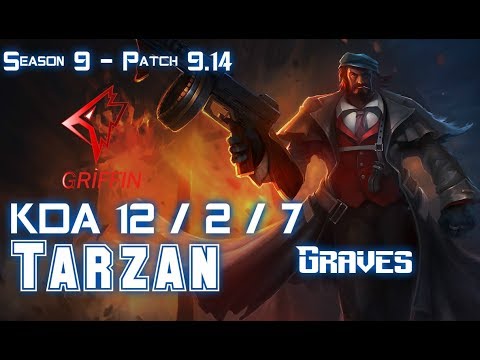 GRF Tarzan GRAVES vs XIN ZHAO Jungle - Patch 9.14 KR Ranked