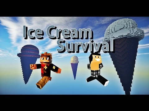 Minecraft - Ice Cream Survival #Ep1 Cream!  (With Oxilac)