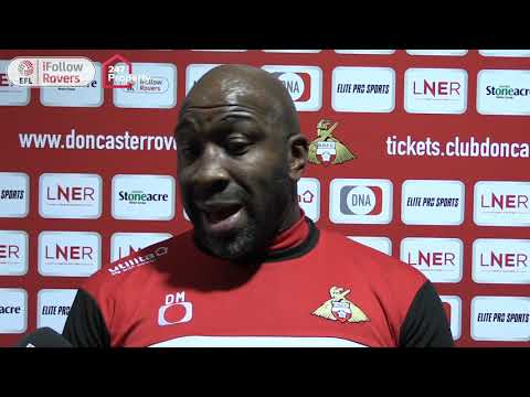 Moore speaks to the press pre-Rochdale