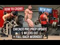 Prep Update 5 Weeks Out! + Full Back Workout
