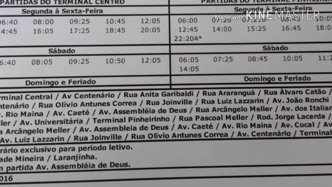 Horários de Ônibus de Criciúma