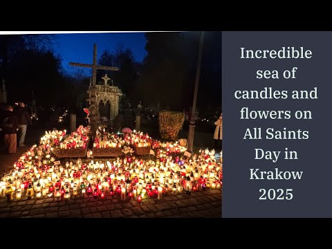 All Saints Day POLAND 2025 | A walk through Cmentarz Rakowicki, KRAKOW for Wszystkich Świętych