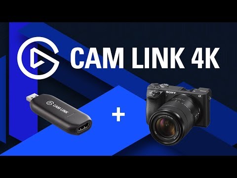 Elgato Cam Link 4K, DSL fotoaparato arba veiksmo kameros prijungimo kaip internetinė kamera adapteris video