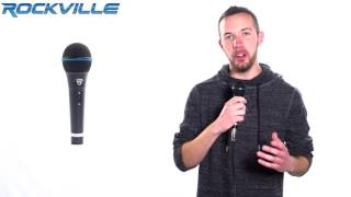 Video thumbnail for Rockville RMM-XLR Dynamic Cardiod Professional Metal Microphone W/10' XLR Cable by Rockville Audio