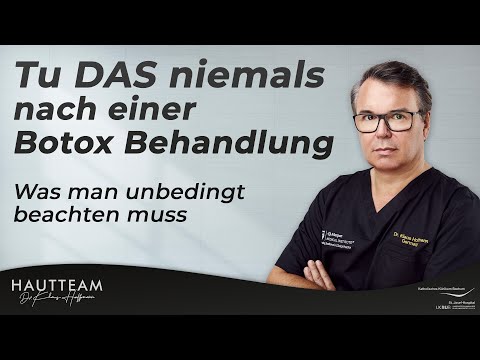 Tu DAS nicht nach Botox! Was muss ich nach einer Botox Behandlung unbedingt beachten?