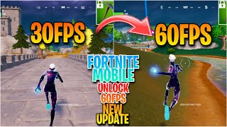 Fortnite mobile new update with 60fps