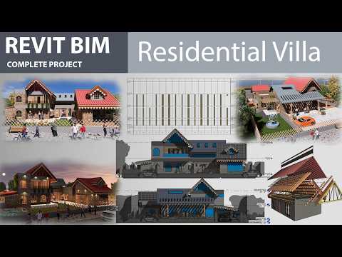 Master Revit BIM with a Complete Residential Villa Design Project Start to Finish
