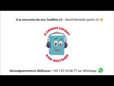 A la rencontre de nos Tsadikim 12- David Hameleh partie 12 😇