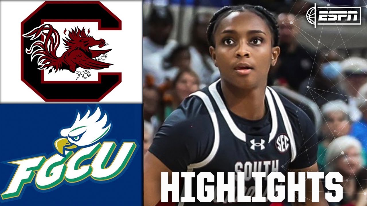 South Carolina Gamecocks vs. Florida Gulf Coast Eagles | Full Game Highlights | ESPN CBB