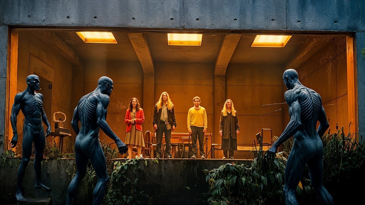 People Hide in a Bunker in the Forest, Where Strange Creatures Watch Them Every Night