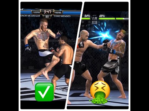 UFC Mobile vs UFC Mobile 2. Gameplay Comparison