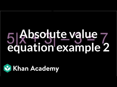 Absolute Value Equations 2