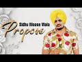PROPOSE ( Official Song ) Sidhu Moose Wala Ft. The Kidd | Latest new punjabi song 2020