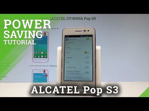How to Save Battery in ALCATEL Pop S3 - Power Saving Mode |HardReset.Info