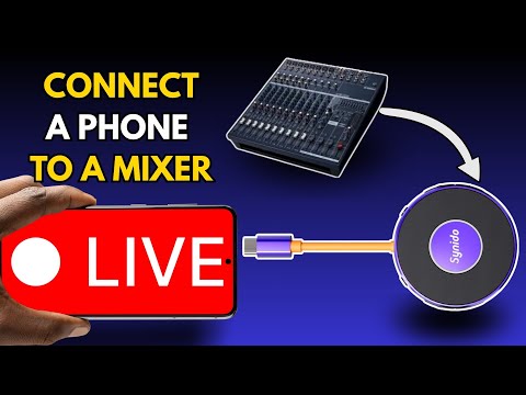 How to Connect Any Sound Mixer to Your Phone for Live Streaming | Synido Live Dock 10