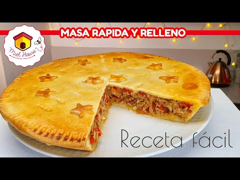RECETA FACIL tarta de atún MASA RAPIDA