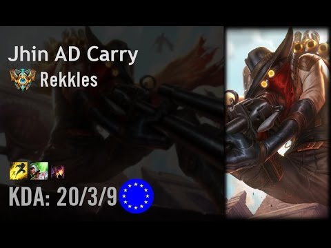 Jhin AD Carry vs Lucian - Rekkles - EUW Challenger Patch 6.14