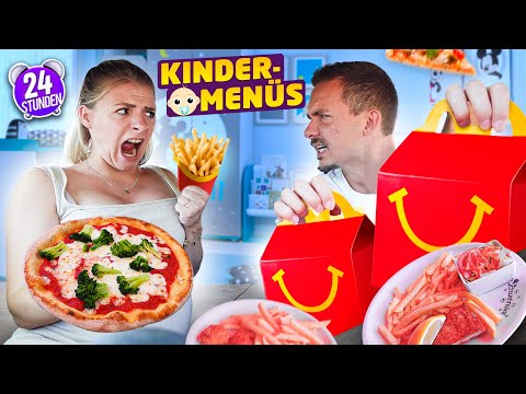 1 Tag lang nur Kindermenüs essen | FAST FOOD vs. Restaurant 🤔