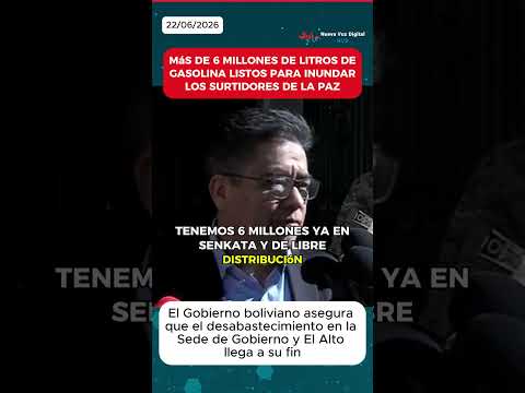 ¿Cuándo se eliminan las filas por gasolina en La Paz y El Alto?