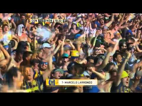Gol de Larrondo. Central 1 - Newell's 0. Fecha 2. Primera División 2015.