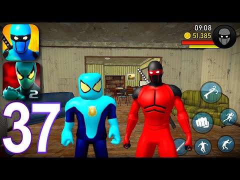Blue Ninja, Superhero Vs Power Spider 2 - Gameplay Walkthrough Part 37 (iOS, Android)