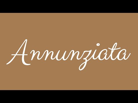 Learn how to Sign the Name Annunziata Stylishly in Cursive Writing