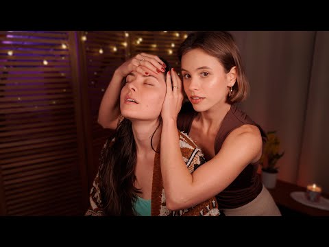 ASMR Aplicado em Pessoa Real | Massagem na cabeça, nas costas, arrepios e toques suaves