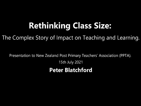 Peter Blatchford - Rethinking Class Size