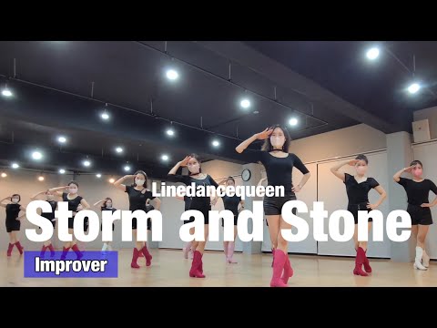 Storm and Stone Line Dance l Improver l 스텀 앤드 스톤 라인댄스 l Linedancequeen