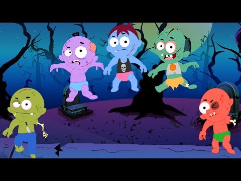Five Little Zombies | Scary Nursery Rhymes | Scary Videos For Kids