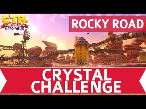 Crash Team Racing Nitro Fueled (CTR) - Rocky Road Crystal Challenge & CTR Token Walkthrough