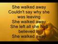 Barlow Girl - She walked away [Lyrics] 
