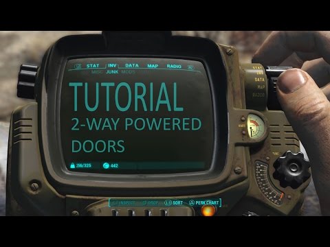 Fallout 4 Tutorial: 2-way powered doors (using logic gates).