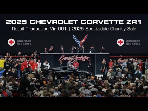 $3,700,000 CHARITY SALE! 2025 Chevrolet Corvette ZR1 VIN 001 - BARRETT-JACKSON 2025 SCOTTSDALE