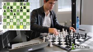 Magnus Carlsen Reviews His Game vs Aronian