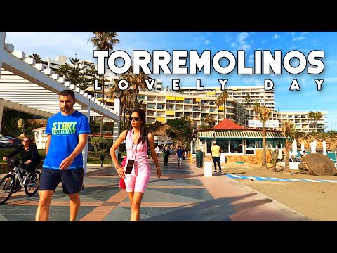 Torremolinos Spain El Bajondillo to La Carihuela Lovely Day March 2023 Costa del Sol | Málaga [4K]