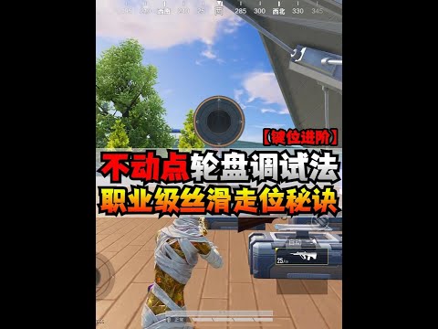 不动点轮盘调试法，职业级丝滑走位的秘诀！ #和平精英教学 #来抖音看pel #2025pel夏季赛#PEL夏季赛第七周冠军争夺战
