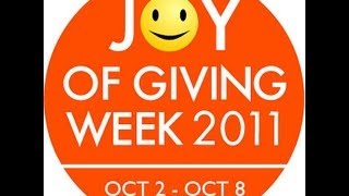 preview picture of video 'Joy of Giving Week- 2nd Octo to 8th Octo 2013.'