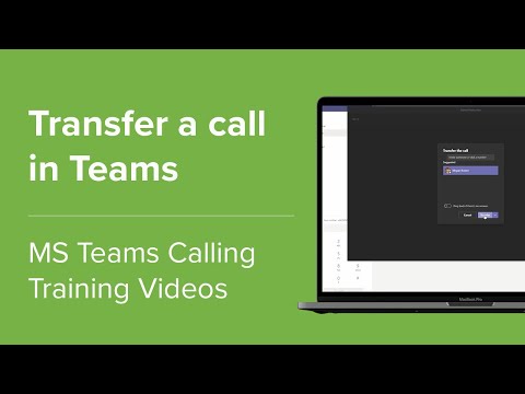 Transfer a Call - Microsoft Teams Training