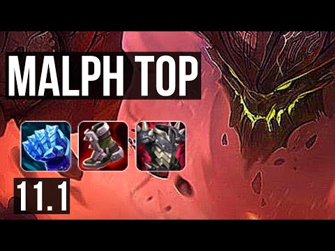 MALPHITE vs VOLIBEAR (TOP) | Rank 3 Malph, 1/2/10, Rank 18 | BR Master | v11.1