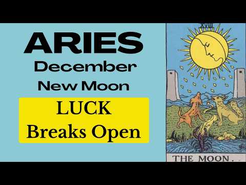 Aries What Happens Next Will Lift Your Life To A New Level! 🌑 December New Moon Tarot Reading