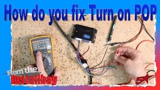 How do you fix turn on pop from your amplifer