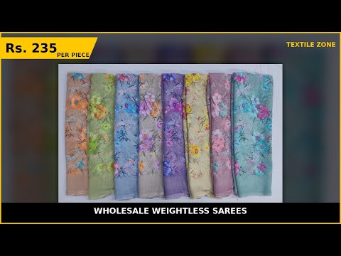 Wholesale Weightless Sarees – product video thumbnail