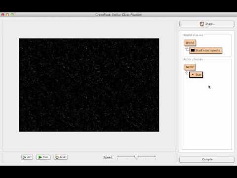 Greenfoot, Create a World and Actor