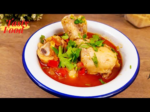 Chicken thighs paprikash.-Chicken paprika recipe.-Hungarian Food l Tasty Food