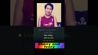 Let&#39;s sing Ebony and Ivory #karaoke #duet #singwithme