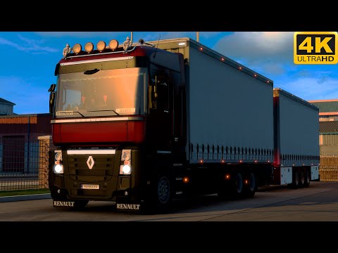 [G29] ETS2 (4K 60FPS) | PROMODS | RENAULT MAGNUM 520 | SKOPJE 🇲🇰 - PANČEVO 🇷🇸 | NIGHT DRIVE