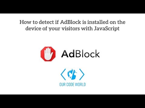 How to detect if AdBlock is installed on the device of your visitors with JavaScript