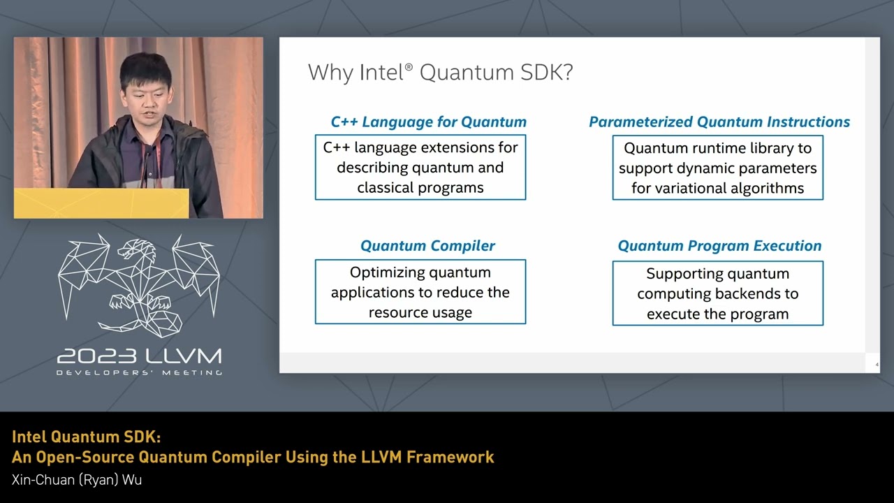 2023 LLVM Dev Mtg - Intel Quantum SDK: An Open-Source Quantum Compiler Using the LLVM Framework